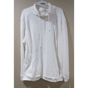 Calvin Klein Pullover Performance Sweatshirt Women XXL White Cowl Neck